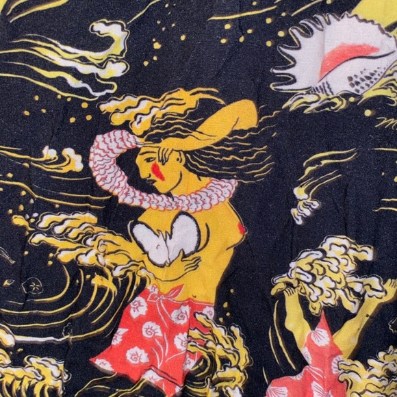 Western Aloha Golden Sea Hawaiian Dress - Picture 3 of 5